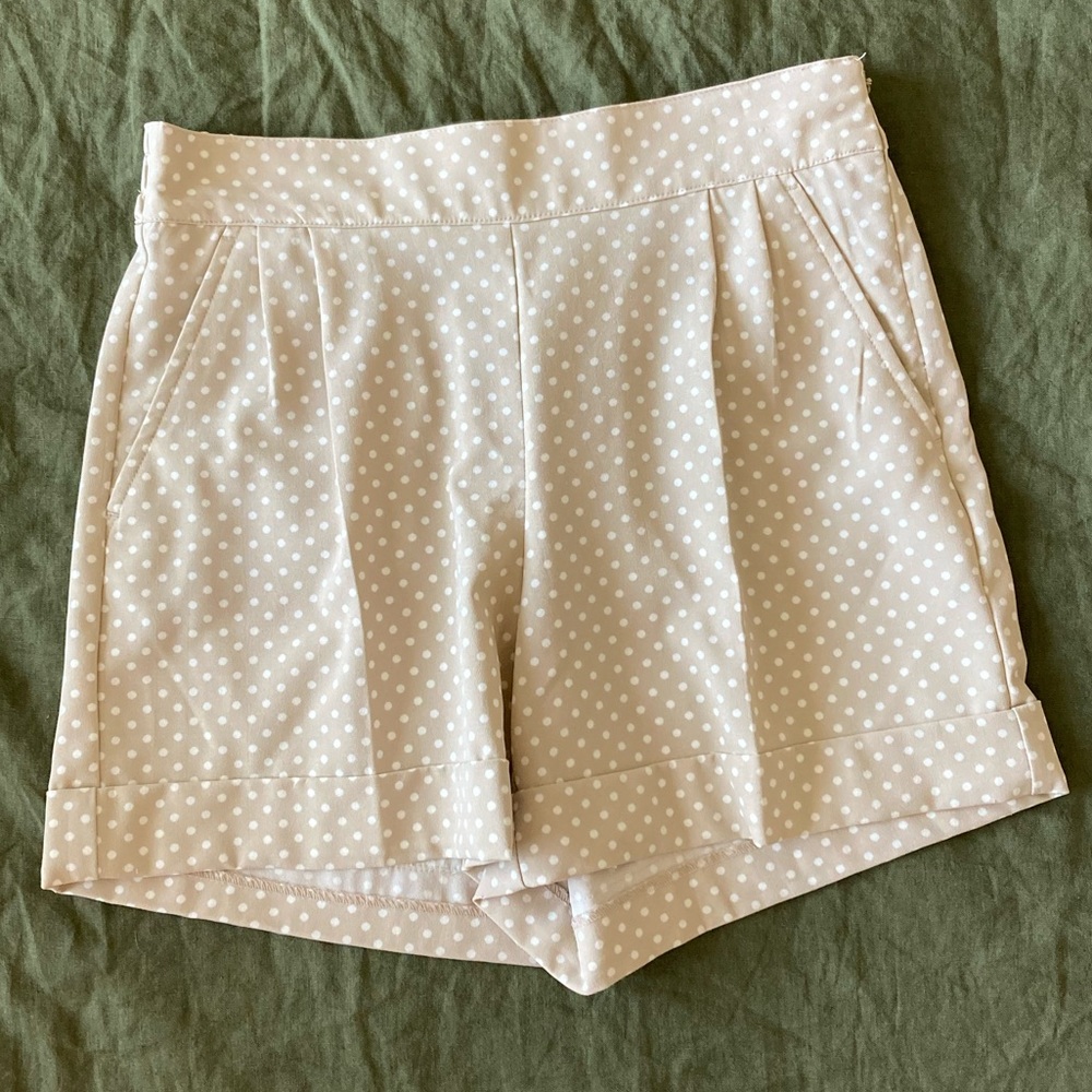 NY&Co high waisted polka dot shorts 6